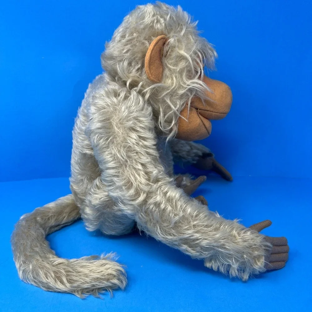 Steiff‎ Parian Monkey Coco 14 Inch Beige Vintage Jointed Mohair Rare Plush Toy